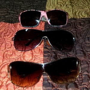 3 pair adult sunglasses